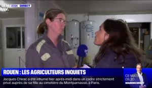 Cette agricultrice s'inquiète pour ses productions consignées après l'incendie de l'usine Lubrizol à Rouen