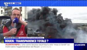 "Ça fait des années qu'on alerte" : ce responsable CGT pense que le gouvernement sous-estime le risque de pollution à Rouen