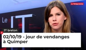 JT Breton du mercredi 2 octobre 2019.jour de vendanges à Quimper