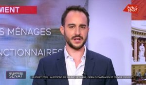 Budget 2020 : auditions de Bruno Le Maire et Gérald Darmanin - Les matins du Sénat (02/10/2019)