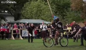 Allemagne : un tournoi de chevaliers... à vélo