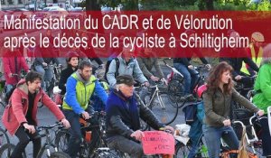 300 défenseurs du vélo manifestent entre Strasbourg et Schiltigheim