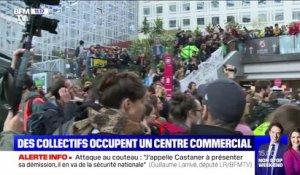 Des gilets jaunes et des militants pour le climat occupent un centre commercial à Paris