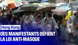 Hong Kong: de nouvelles violences alors que des manifestants défient la loi anti-masque