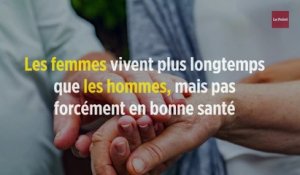 Les femmes vivent plus longtemps que les hommes, mais pas forcément en bonne santé