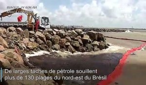 Brésil: de mystérieuses marées noires sur plus de 130 plages