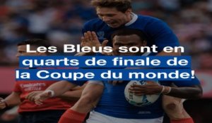 Coupe du monde de rugby: Les Bleus sont en quarts!