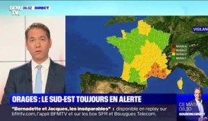 Orages: huit départements du sud-est restent en alerte