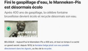 Le Manneken-Pis devient écolo