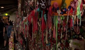 Répugnant ou artistique, le mur de chewing-gum de Seattle ?