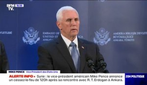 Syrie: le vice-président américain annonce un cessez-le-feu de 120h, à la suite de sa rencontre avec le président Erdogan