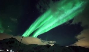 Les magnifiques images d'une aurore boréale en norvege