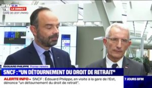 Édouard Philippe: "J'ai demandé à la SNCF d'examiner toutes les suites, y compris judiciaires"