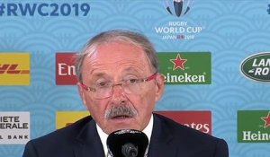 Rugby - 2019 World Cup - Jacques Brunel Press Conference After France lost Against Wales 19-20