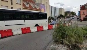 Premier jour de travaux avenue Saint-Rémy à Forbach : la circulation est ralentie