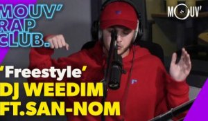 DJ Weedim Ft. San-Nom : "Freestyle" (Live @ Mouv' Rap Club)