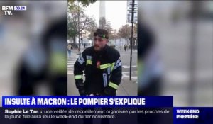 Le pompier qui avait insulté Emmanuel Macron s'explique sur BFMTV