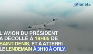 Emmanuel Macron a utilisé l'avion présidentiel pour observer l'éruption du piton de la Fournaise