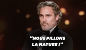 Le vibrant discours de Joaquin Phoenix aux Oscars sur la nature