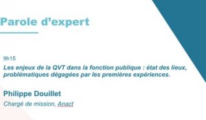 Parole d’expert : Les enjeux de la QVT dans la fonction publique : état des lieux, problématiques dégagées par les premières expériences - Journée EMRH du 1er octobre 2019