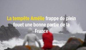 La tempête Amélie frappe de plein fouet une bonne partie de la France