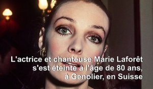Décès à 80 ans de la chanteuse et actrice Marie Laforêt, la "fille aux yeux d'or"