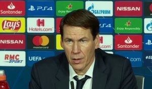 Football - Champions League - Conférence de presse de Rudi Garcia après la victoire de l'Olympique Lyonnais contre Benfica