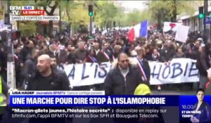 "Stop aux amalgames", "On est chez nous": les slogans affichés lors de la marche contre l'islamophobie à Paris