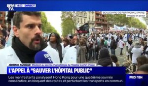 Manifestation pour sauver l'hôpital public: "Les infirmières n'en peuvent plus, tous les jours elles sont en pleurs"