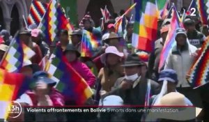Bolivie : 5 morts dans une manifestation après de violents affrontements