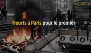 Heurts à Paris pour le premier « anniversaire » des Gilets jaunes