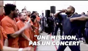 Le concert très religieux de Kanye West dans une prison texane