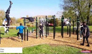 Démonstrations de street workout par les Masters di Bars