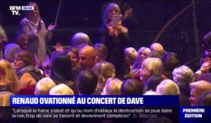 Renaud ovationné au concert de Dave