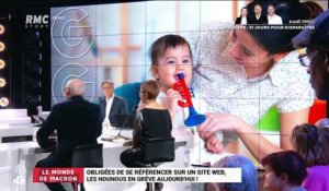 Le monde de Macron : Obligées de se référencer sur le web, les nounous en grève aujourd'hui - 19/11