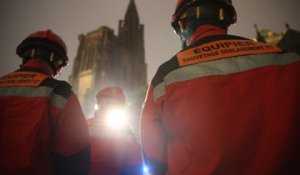 Strasbourg : des pompiers pour sauver les œuvres de la cathédrale