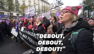 "L'Hymne des femmes” repris pendant la marche #NousToutes