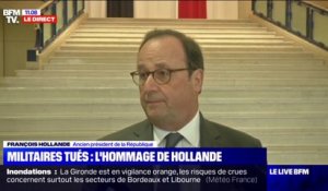 Militaires morts au Mali: "Je mesure chaque jour la responsabilité d'avoir envoyé" ces soldats (François Hollande)