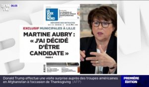 Lille: Martine Aubry est candidate aux municipales de 2020