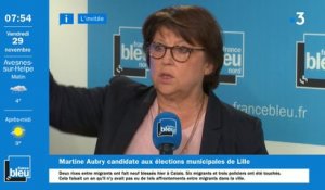 Municipales à Lille Martine Aubry "veut aller encore plus loin avec les Lillois"