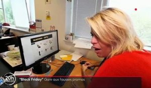 Le 20h de France 2 démonte les étranges promos d'un gros site internet de vente de chaussures en ligne provoquant un énorme malaise face caméra de la directrice