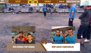 Huitième doublette REIGNAU vs CHAZOT : National à pétanque du Puy-en-Velay été 2019