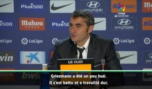 15e j. - Valverde : "Griezmann s'est bien battu"