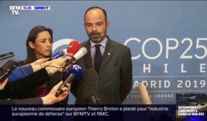 Édouard Philippe sur les intempéries: "Beaucoup y voient, à juste titre, les signes du dérèglement climatique"