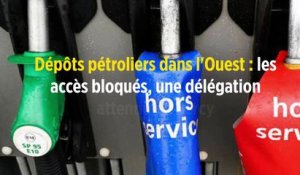 Dépôts pétroliers dans l'Ouest : les accès bloqués, une délégation attendue à Bercy