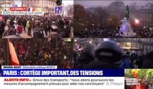 Story 1 : Grève du 5 décembre: cortège important à Paris - 05/12