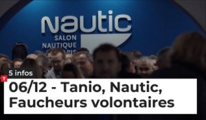 Faucheurs Volontaires, Tanio, Nautic ... 5 Infos du 06 décembre