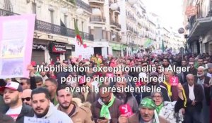 Foule exceptionnelle à Alger pour le dernier vendredi avant la présidentielle (AFP)