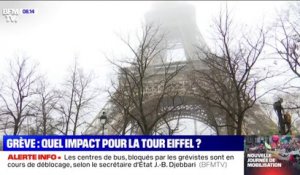 La fréquentation de la tour Eiffel chute d'environ 10% depuis le début de la grève