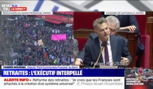 Fabien Roussel (PCF) sur les retraites: "Vous en demandez toujours plus à la France qui travaille (...) où est la justice là-dedans ?"